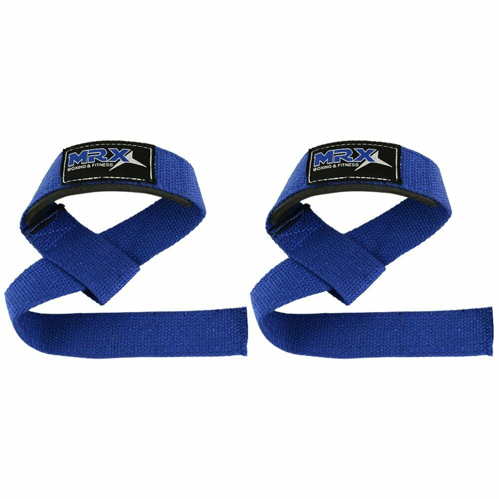 MRX Weight Lifting Straps Gym Wrist Wrap Padded Training Extra Grip Support 1 Pr
