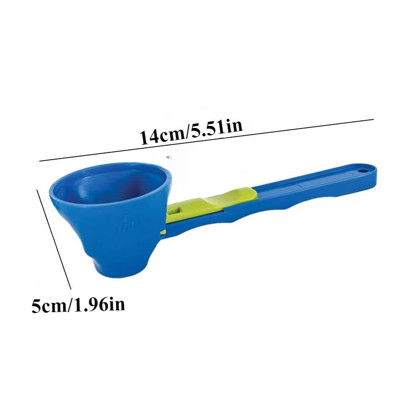2-In-1 Measuring Scoop with Funnel Kitchen Spoons Funnel Scoop for Coffee Measuring Protein Powder Funnel for Coffee Dry Goods