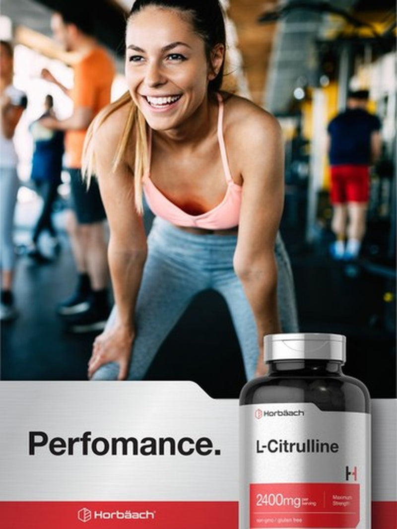 L Citrulline 2400 Mg | 180 Capsules | Maximum Strength Supplement | by Horbaach