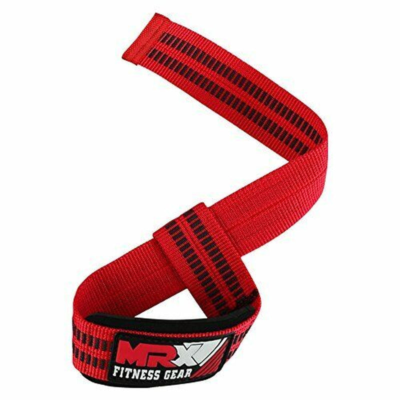 MRX Weight Lifting Straps Gym Wrist Wrap Padded Training Extra Grip Support 1 Pr