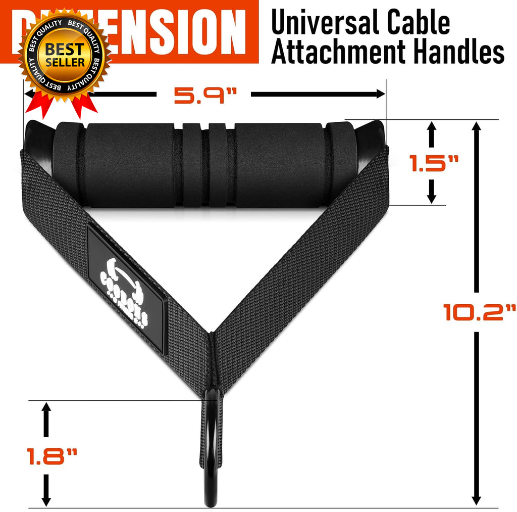 Heavy Duty Exercise Handles Gym Handles for Cable Machine Attachment Grip Gym