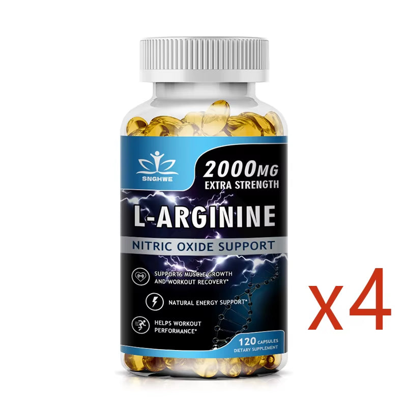 L-Arginine Boost Endurance | Boost Male Nitric Oxide Precursor Supplement Vegetarian Capsules