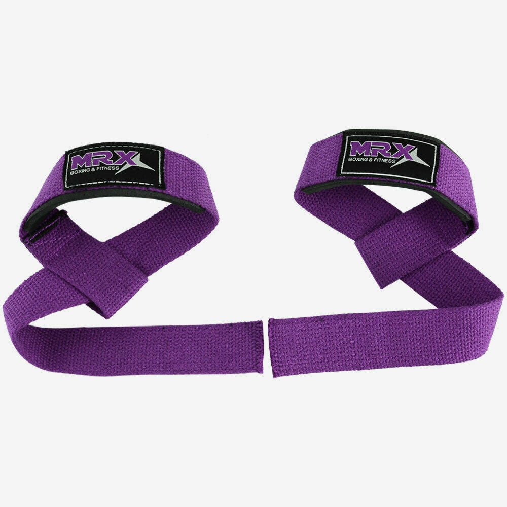 MRX Weight Lifting Straps Gym Wrist Wrap Padded Training Extra Grip Support 1 Pr