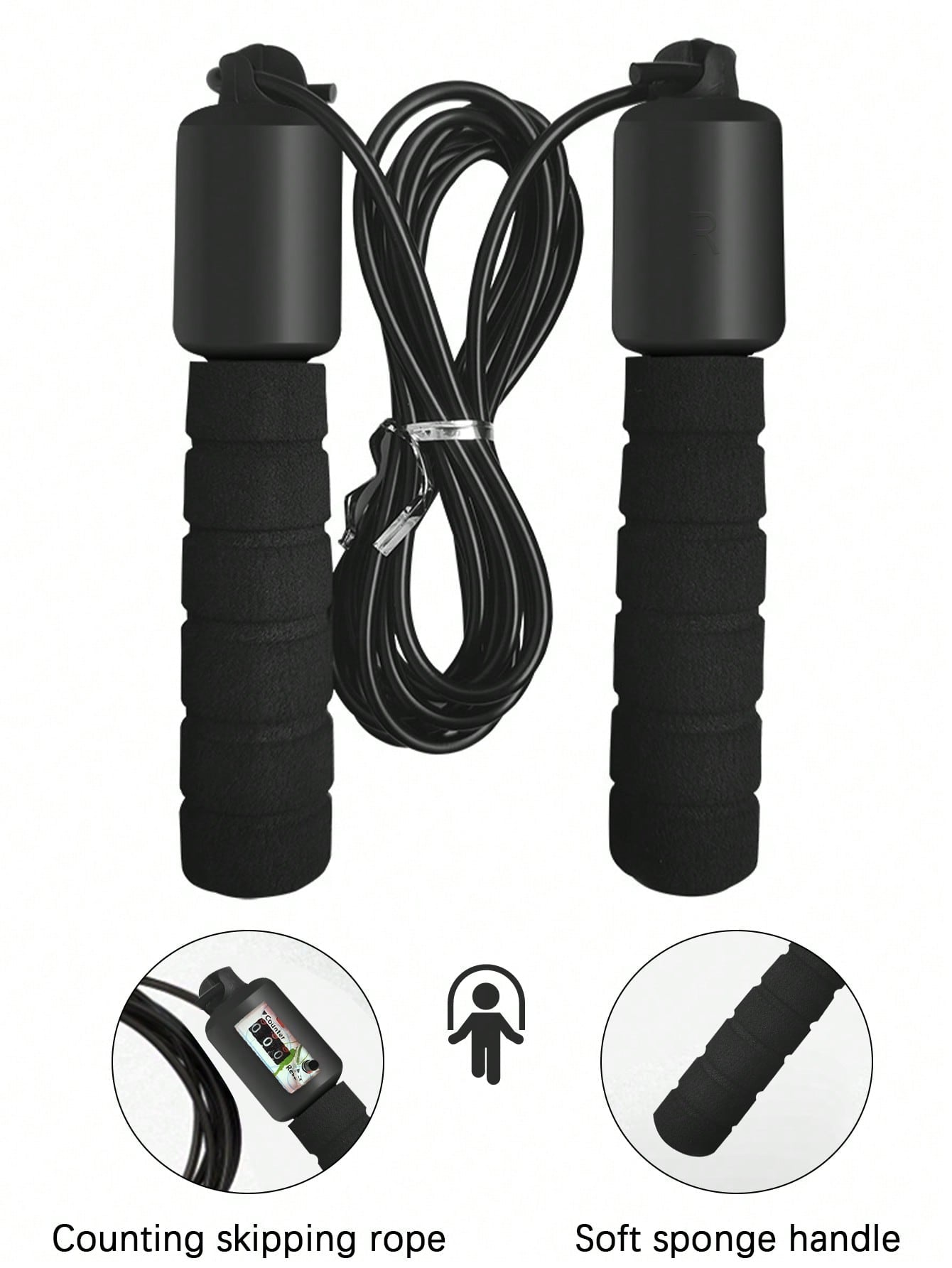 Fitness Counting Skipping Jump Rope Gym Accessories, Sport, Gym, Home Exercise, Jump Rope, Skipping Rope, Jump Rope