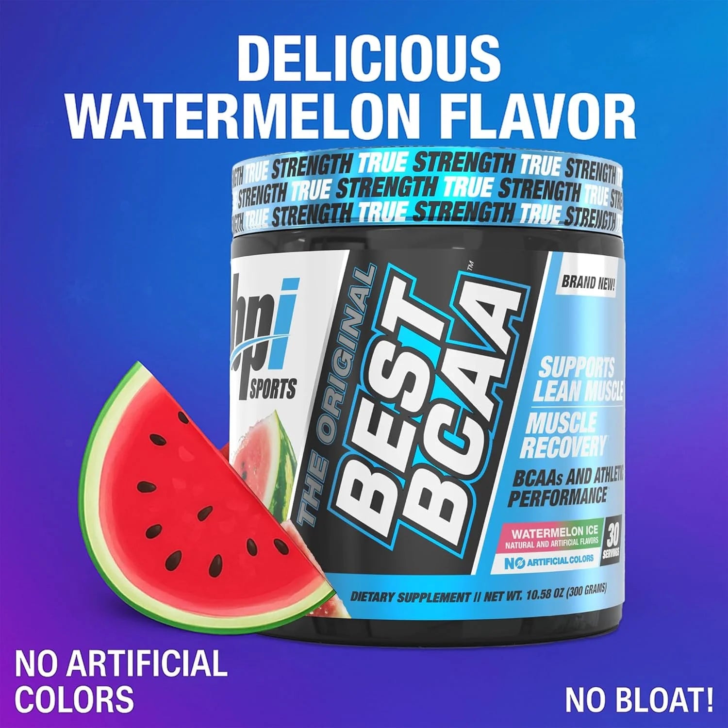 Best BCAA Powder, Watermelon Ice, 10.58 Oz, 30 Servings, Amino Acids for Muscle Recovery