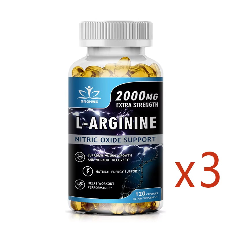 L-Arginine Boost Endurance | Boost Male Nitric Oxide Precursor Supplement Vegetarian Capsules