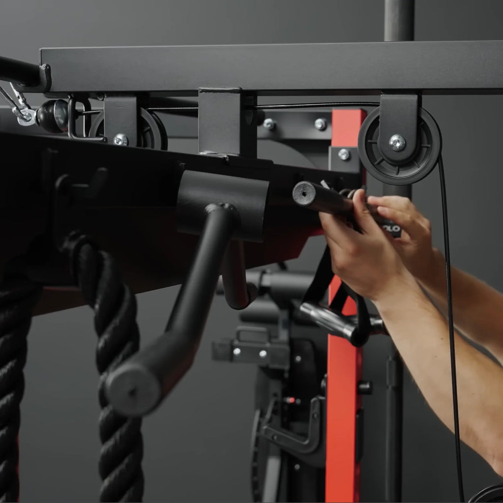 F4 Power Rack with Lat Pull down System