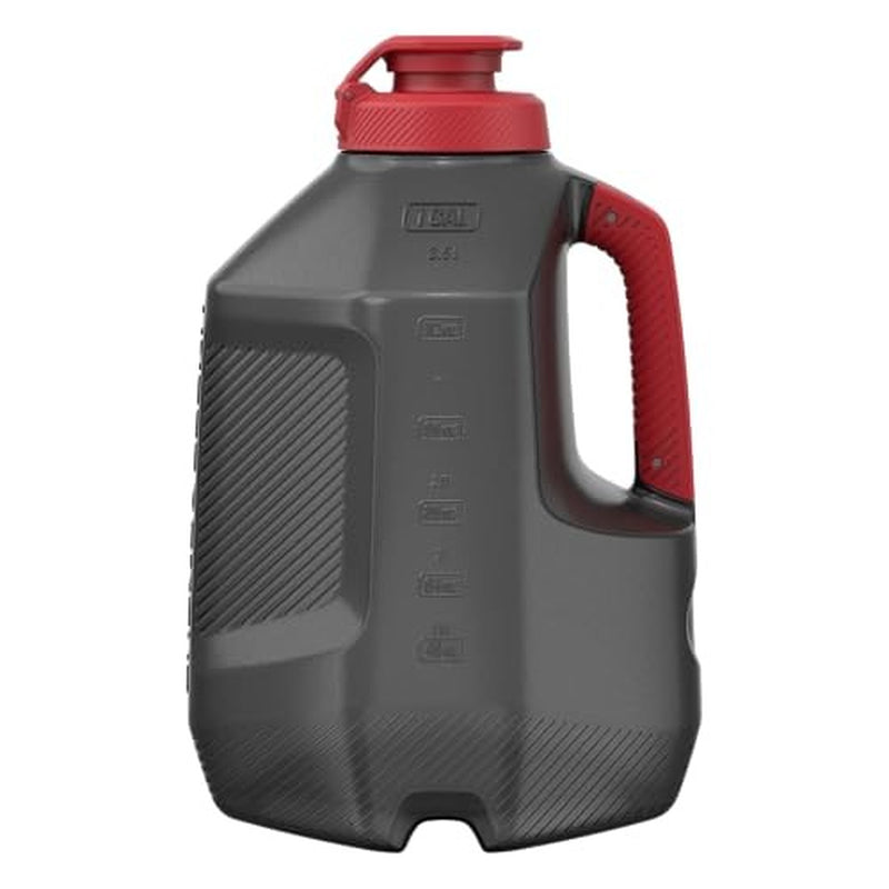 128 Ounce Leakproof Black Water Bottle Giant Sports Jug for Gym Workouts