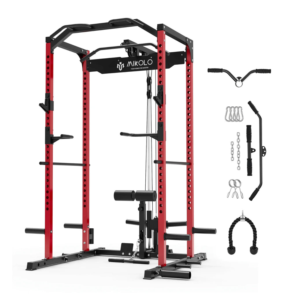 F4 Power Rack with Lat Pull down System