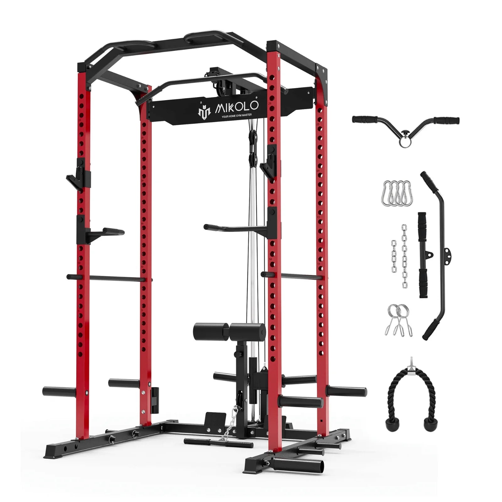 F4 Power Rack with Lat Pull down System