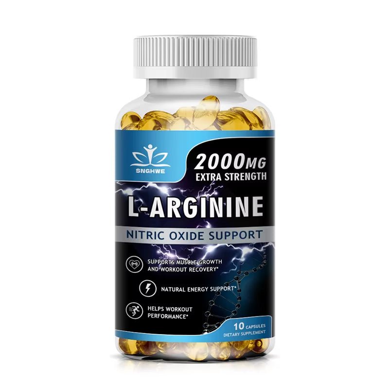 L-Arginine Boost Endurance | Boost Male Nitric Oxide Precursor Supplement Vegetarian Capsules