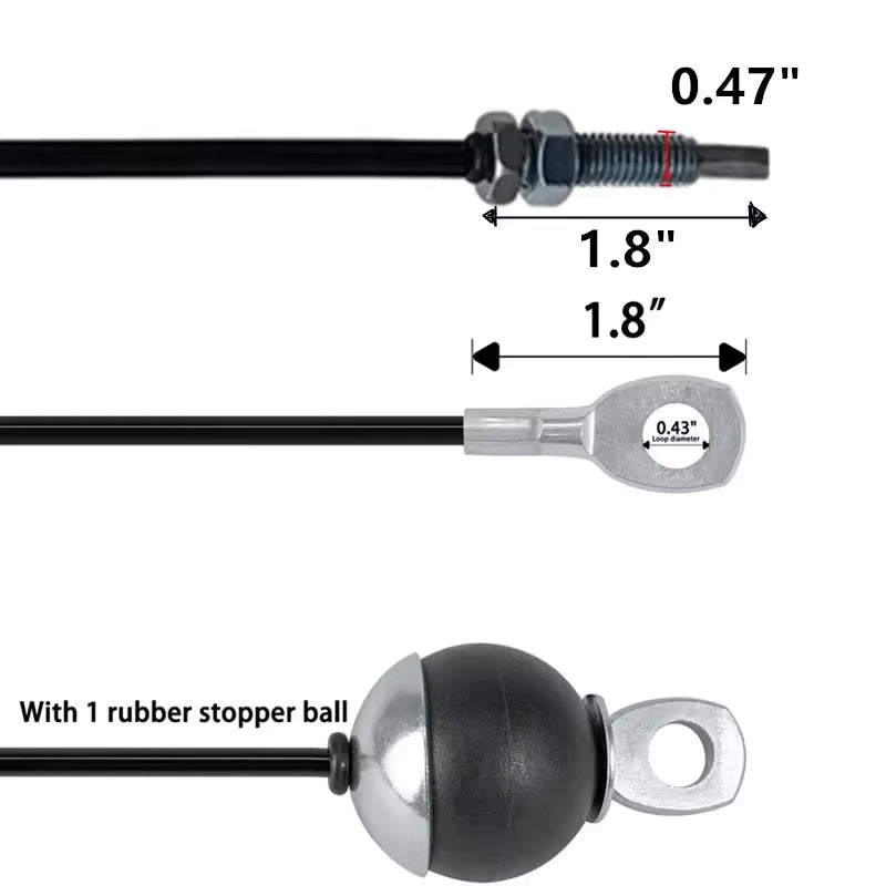 Gym Wire Rope Fitness Cable Pulley Machine System Heavy Duty Steel Wirerope for Home Gym Pull down LAT Lift Pulley Bodybuilding