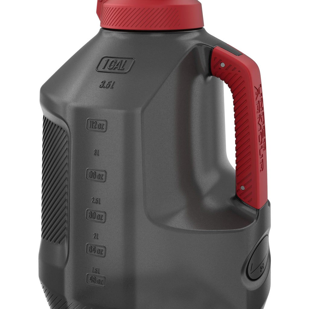 128 Ounce Leakproof Black Water Bottle Giant Sports Jug for Gym Workouts