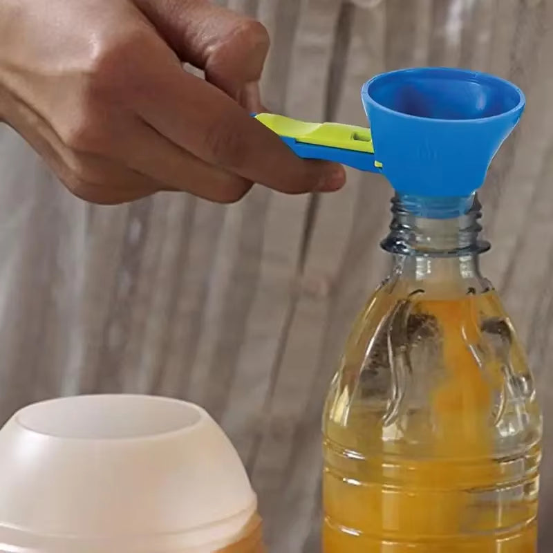 2-In-1 Measuring Scoop with Funnel Kitchen Spoons Funnel Scoop for Coffee Measuring Protein Powder Funnel for Coffee Dry Goods