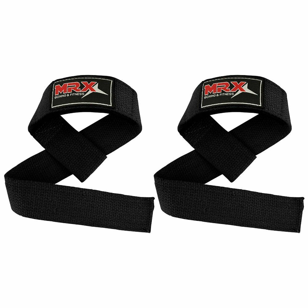 MRX Weight Lifting Straps Gym Wrist Wrap Padded Training Extra Grip Support 1 Pr