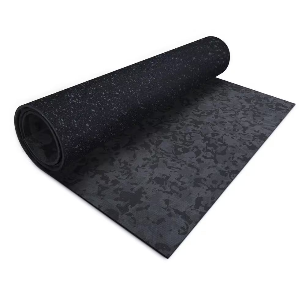 Gray Camo 72 In. W X 36 In. L Rubber Multi-Purpose Fitness Equipment Mat (18 Sq. Ft.)