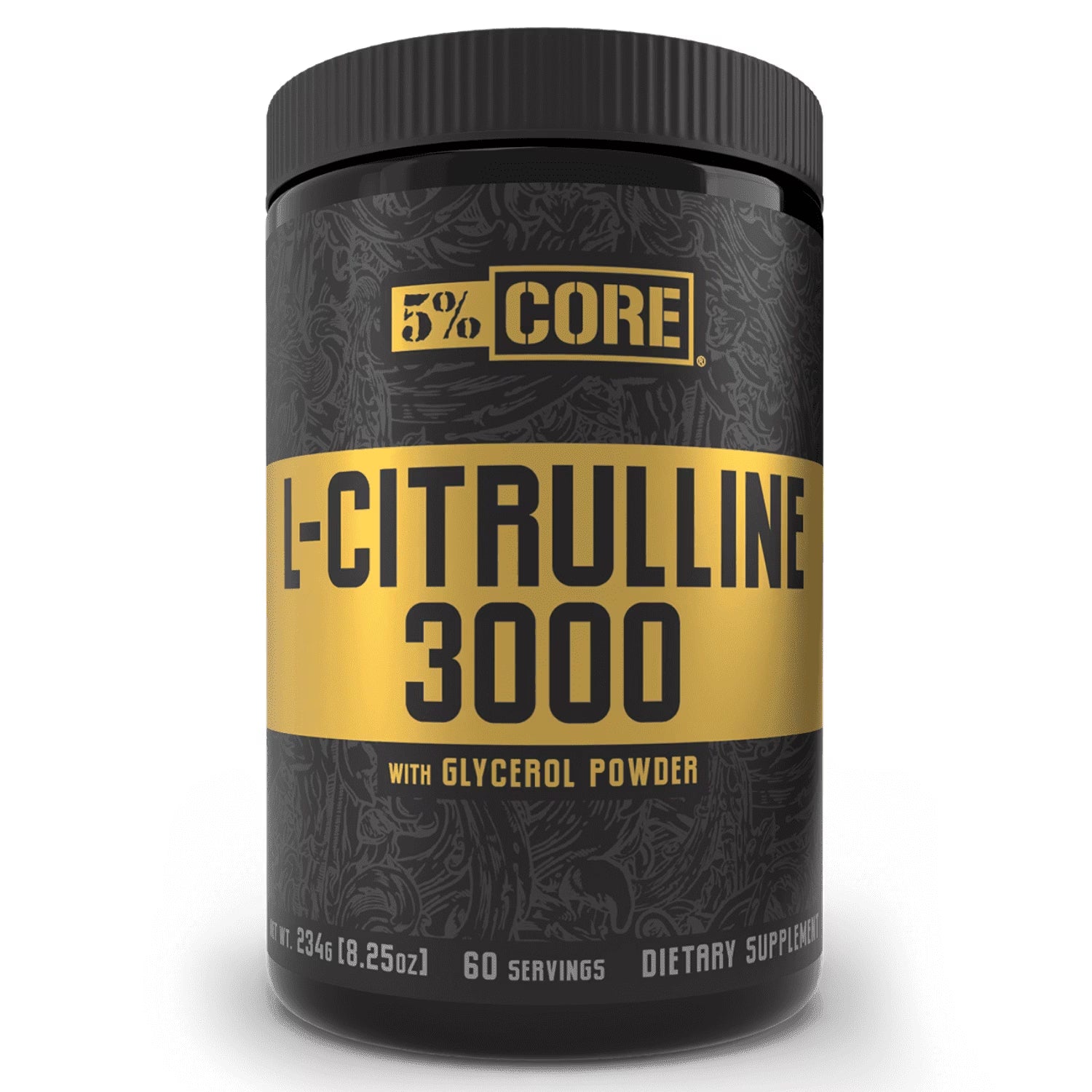 Core L-Citrulline 3000 with Glycerol | Nitric Oxide Booster & Muscle Pump Supplement | Pre-Workout Additive | Unflavored (60 Servings)
