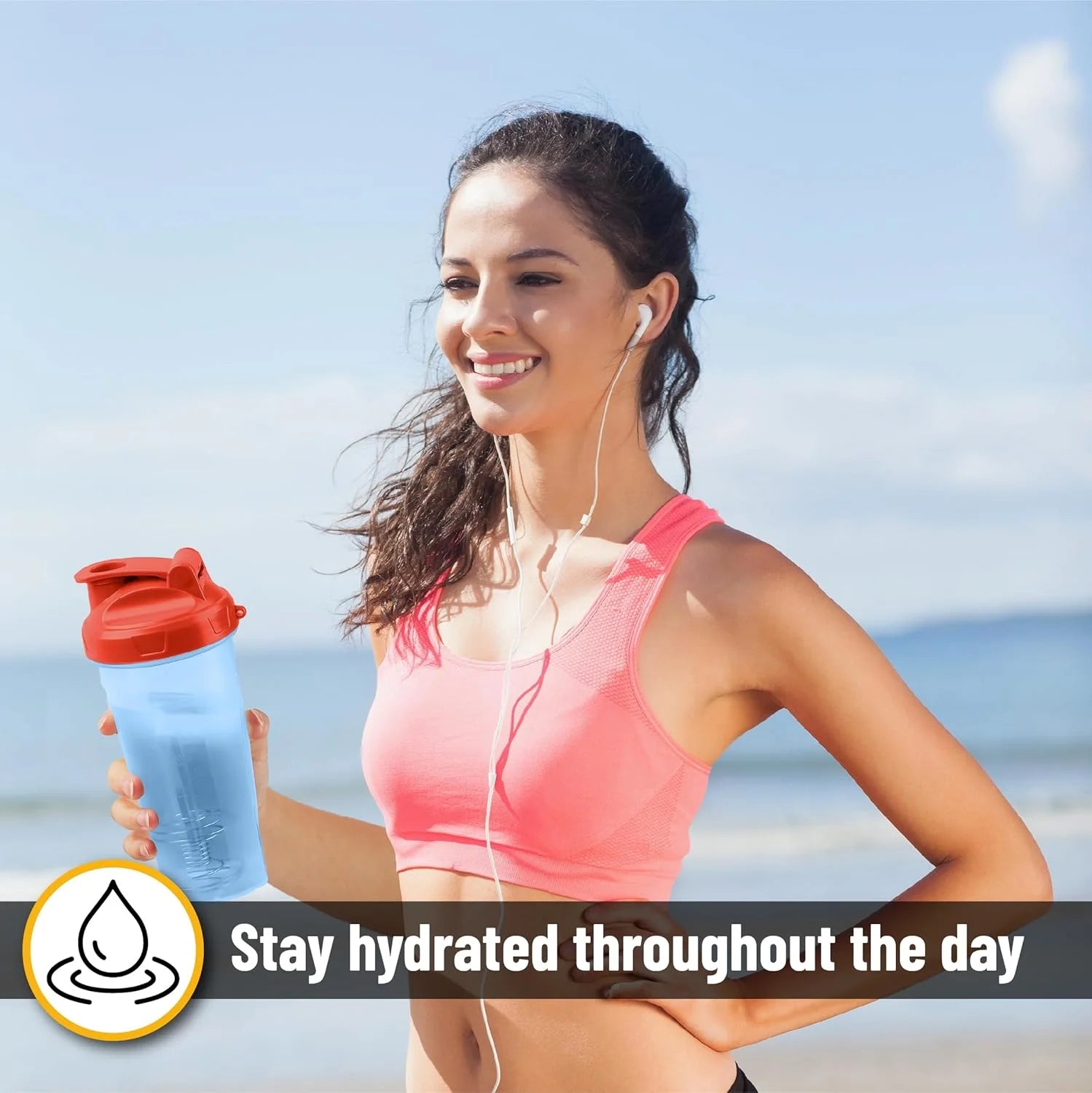 - Shaker Bottles for Protein Mixes, 28 Oz, Protein Shaker Bottle with Wire Whisk Ball, Shaker Cup, Mixer Bottle