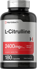 L Citrulline 2400 Mg | 180 Capsules | Maximum Strength Supplement | by Horbaach