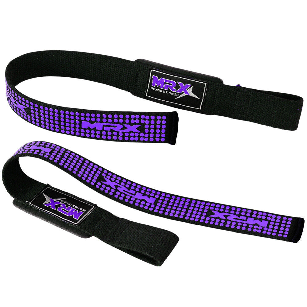 MRX Weight Lifting Straps Gym Wrist Wrap Padded Training Extra Grip Support 1 Pr