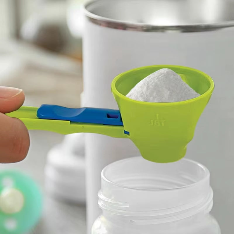 2-In-1 Measuring Scoop with Funnel Kitchen Spoons Funnel Scoop for Coffee Measuring Protein Powder Funnel for Coffee Dry Goods