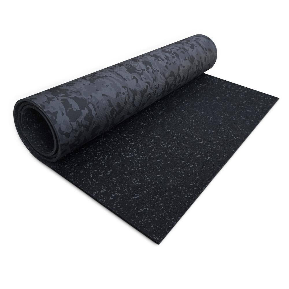 Gray Camo 72 In. W X 36 In. L Rubber Multi-Purpose Fitness Equipment Mat (18 Sq. Ft.)