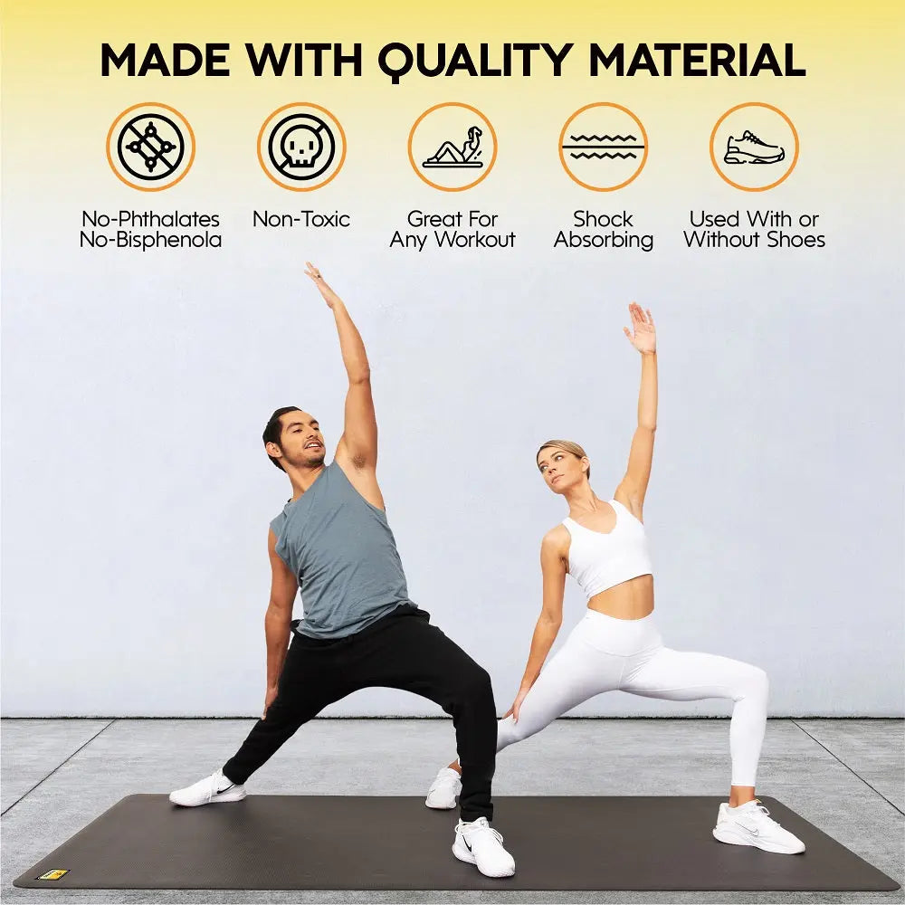 6' X 4' X 1/4" Large Exercise Mat - (24 Square Feet)