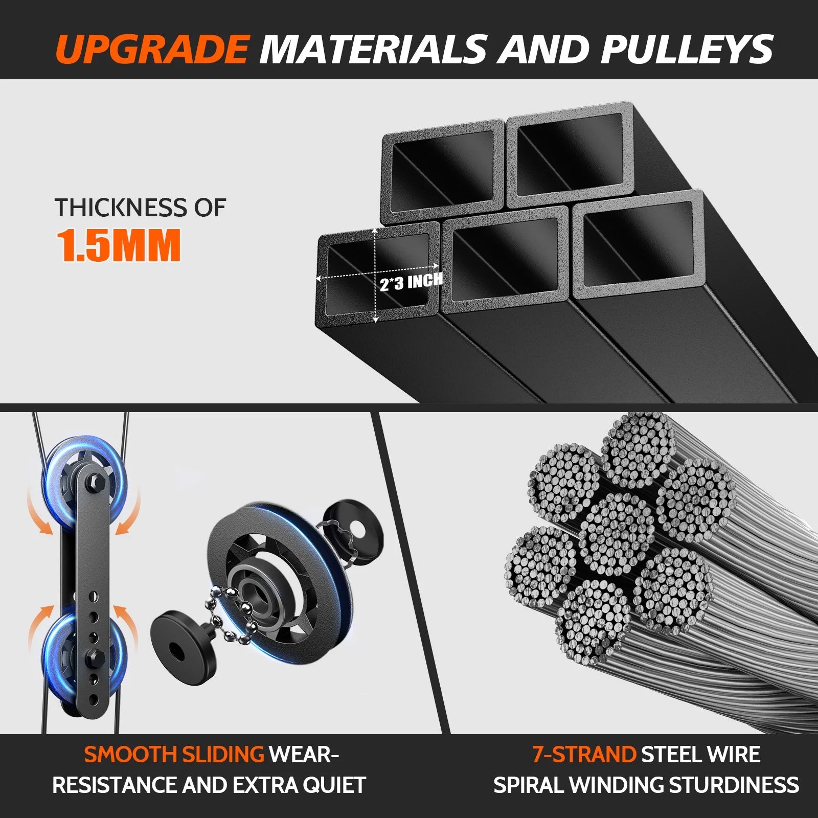 Home Gym Station, Workout Equipment with 154LBS Weight Stack, Leg Press and Preacher Curl Pad