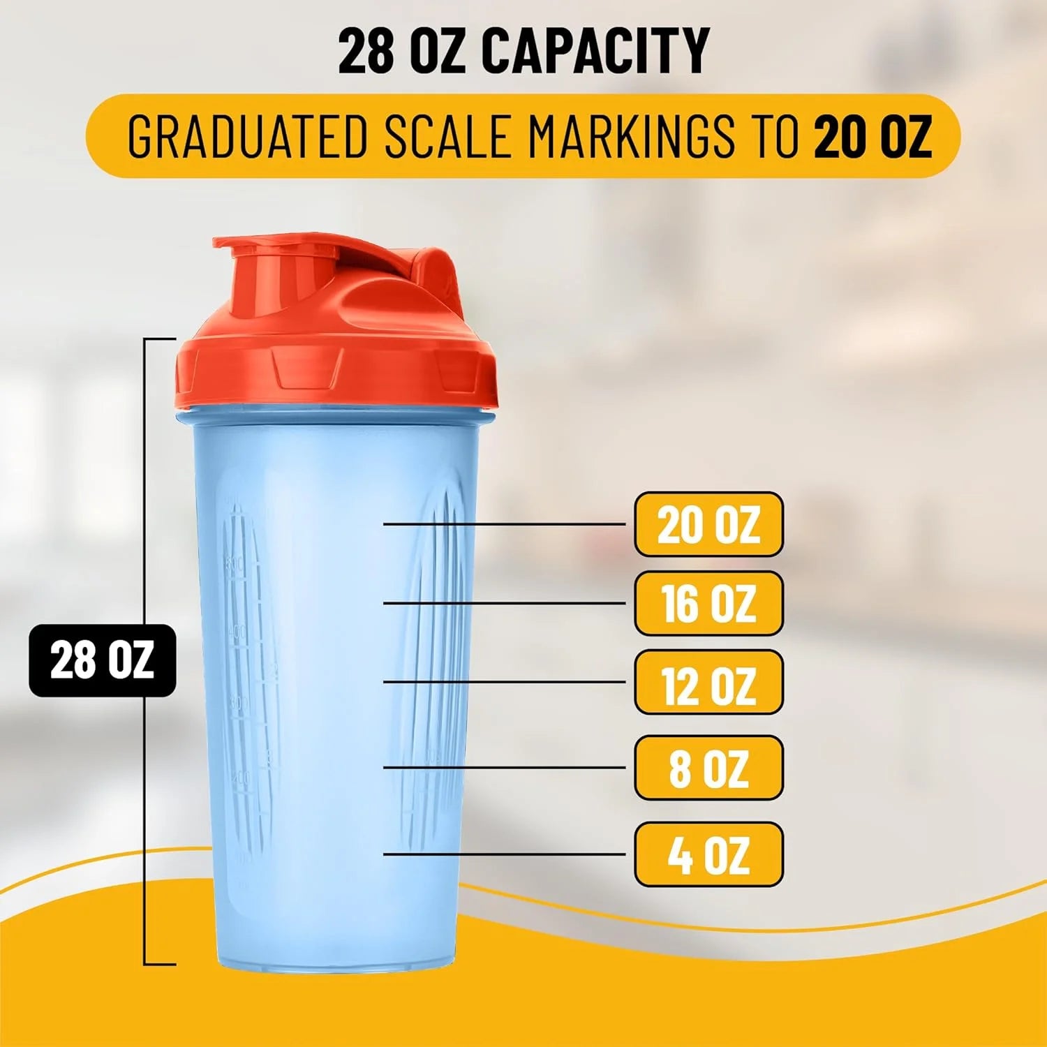 - Shaker Bottles for Protein Mixes, 28 Oz, Protein Shaker Bottle with Wire Whisk Ball, Shaker Cup, Mixer Bottle