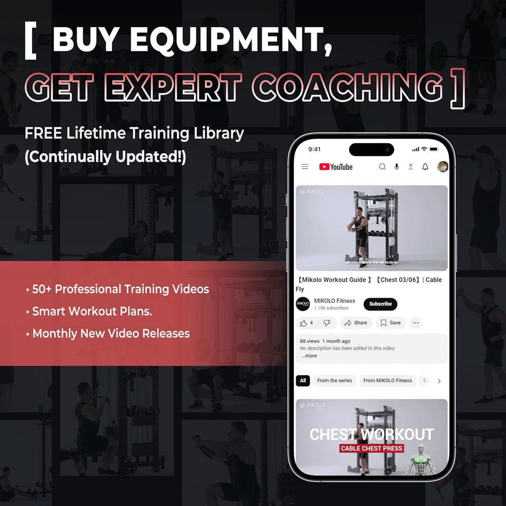 F4 Power Rack with Lat Pull down System