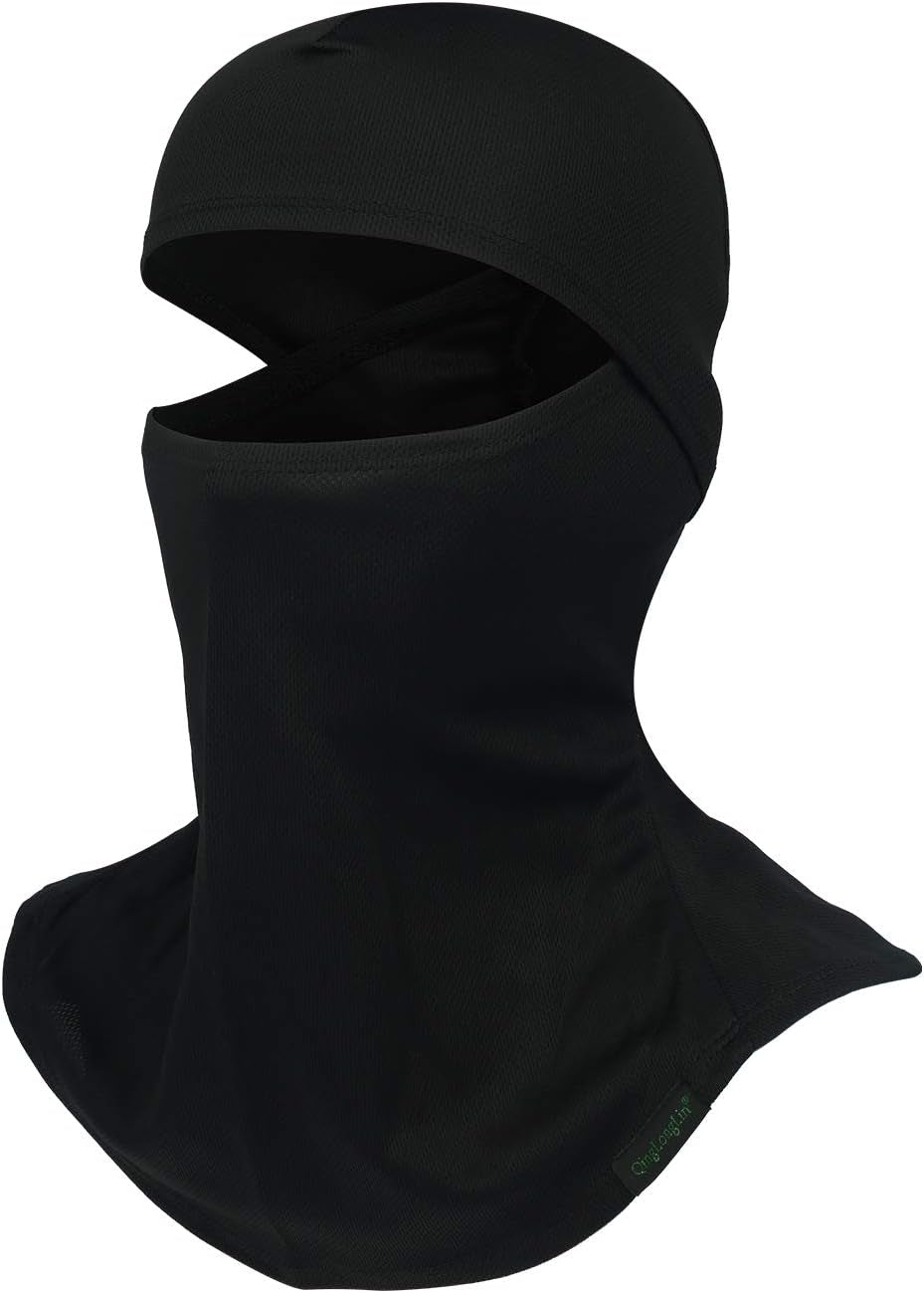 Balaclava Ski Mask 3 Pieces Full Face Cover for Men and Women Sun Protection Breathable Shiesty Mask for Skiing A-Black
