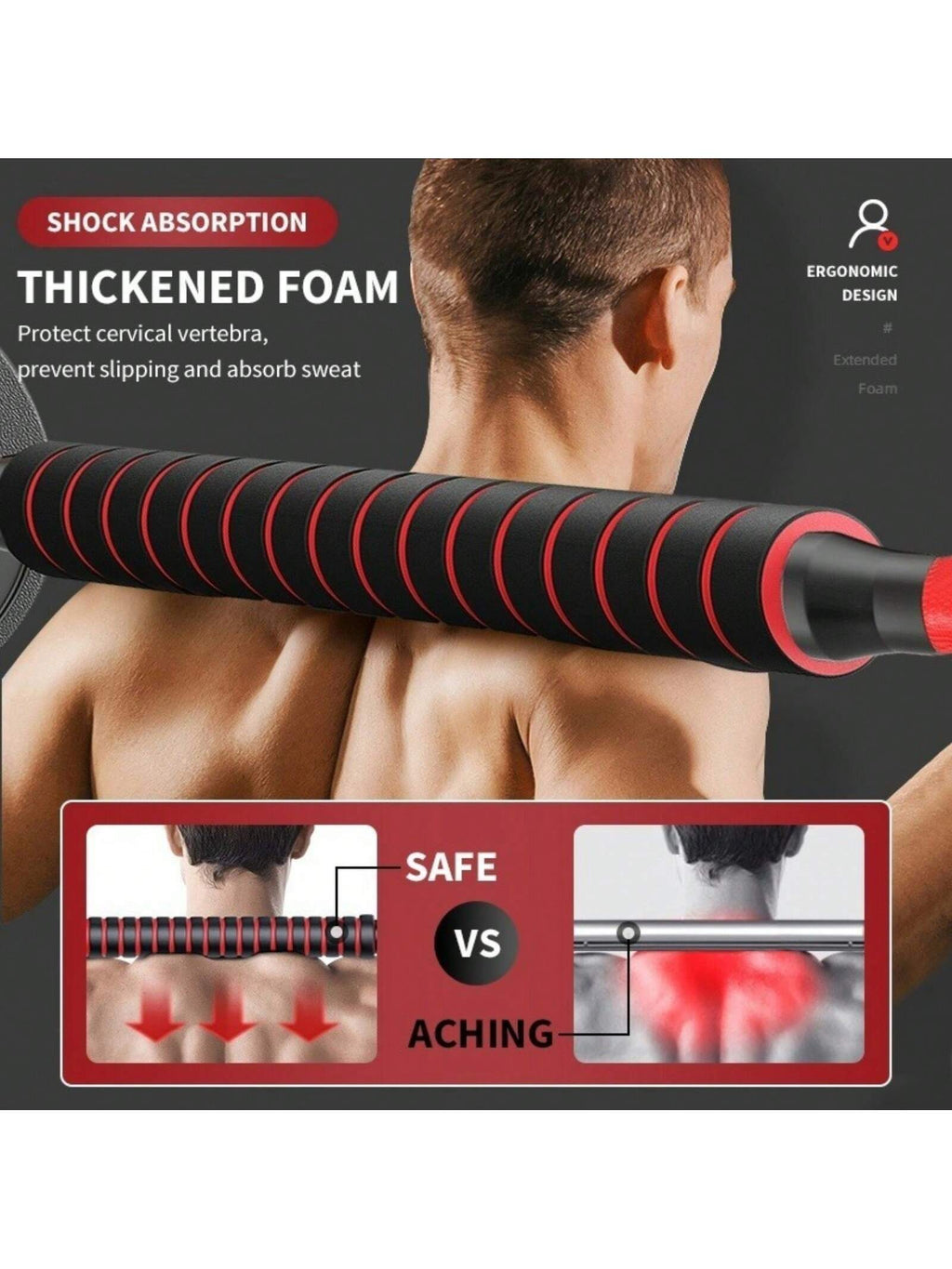 Adjustable Dumbbell Set, Men and Women Free Weight Set Fitness Home Equipment, Barbell with Thick Connecting Bumper Plate Combo for Strength Gym Training